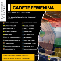 CADETE FEMENINA 231022